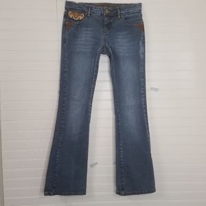 Squeeze Jeans Embroidered Dark Wah - Sz. 7/8 T